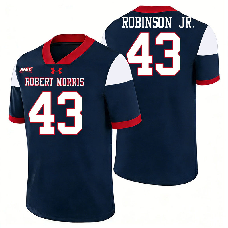 Robert Morris Colonials #43 Mitchell Robinson Jr. College Football Jerseys,Uniforms Stitched-Navy